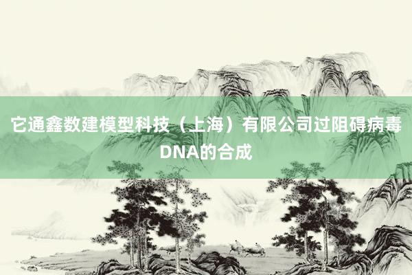 它通鑫数建模型科技（上海）有限公司过阻碍病毒DNA的合成